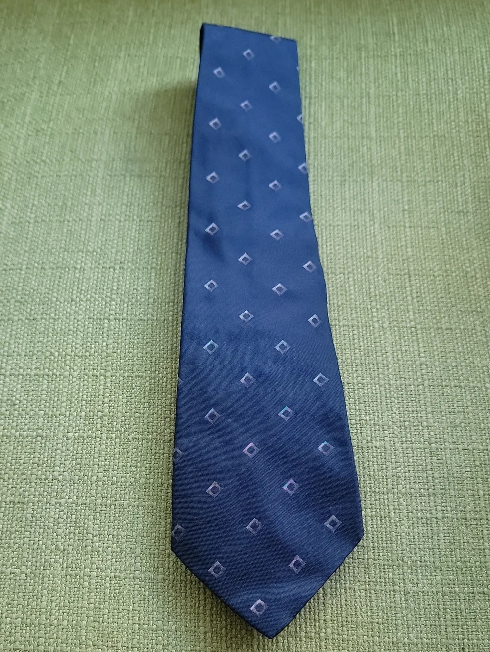 Armani Collezioni Navy Diamond Motif Men's Tie